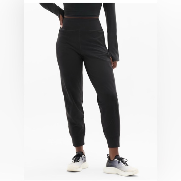 ATHLETA Rainier Mid Rise Jogger // Black #488459 - Picture 2 of 16